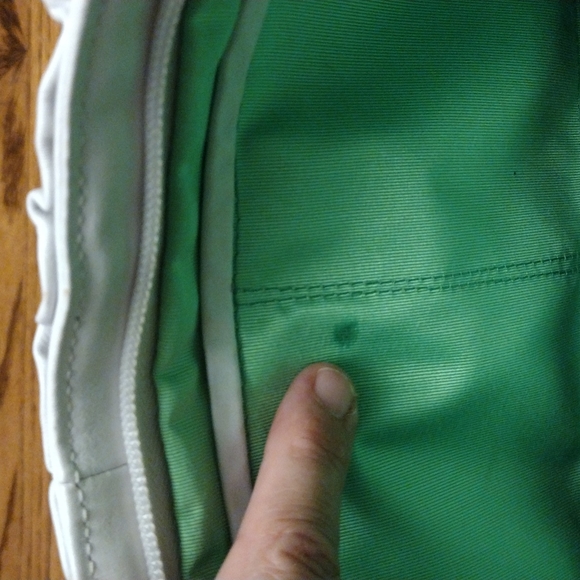 Marco Buggiani Shoulder Bag Leather Ruched Detail Italian White Small - Picture 8 of 12